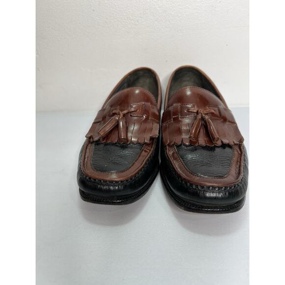 Florsheim Leather Tassel Loafer Two Tone Brown Black Men’s Size 8D main image 9